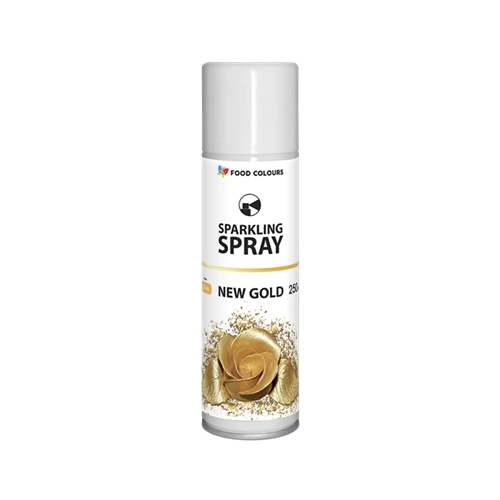Barwnik spożywczy w sprayu ozdoby na tort dekoracje urodzinowe 50 ml kolor złoty